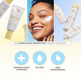 Bondi Sands Sunny Cream SPF 60 Face Lotion, Hydrating + Nourishing Broad Spectrum Daily Sunscreen, Dermatologist-Approved, Oil-Free, 1.69 Fl Oz