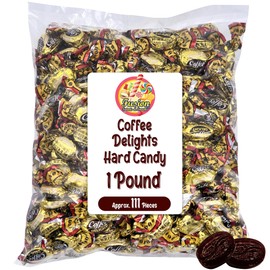 Coffee Delight - 1 Pound Bulk Bag - Coffee Candy Individually Wrapped - Hard Candy, Gluten Free Treat, Made With Real Beans
