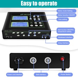 VnioLife Dual Ionic Foot Bath Detox Machine, Ion Cleanse Detox Foot Spa Set of 2 with Arrays, Heated Waist Belt | 5 Detox Modes, Time Preset