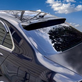 KUAFU Rear Roof Spoiler Compatible with 2004-2008 Acura TSX Roof Top Wing Rear Window Spoiler Painted Black ABS Plastic