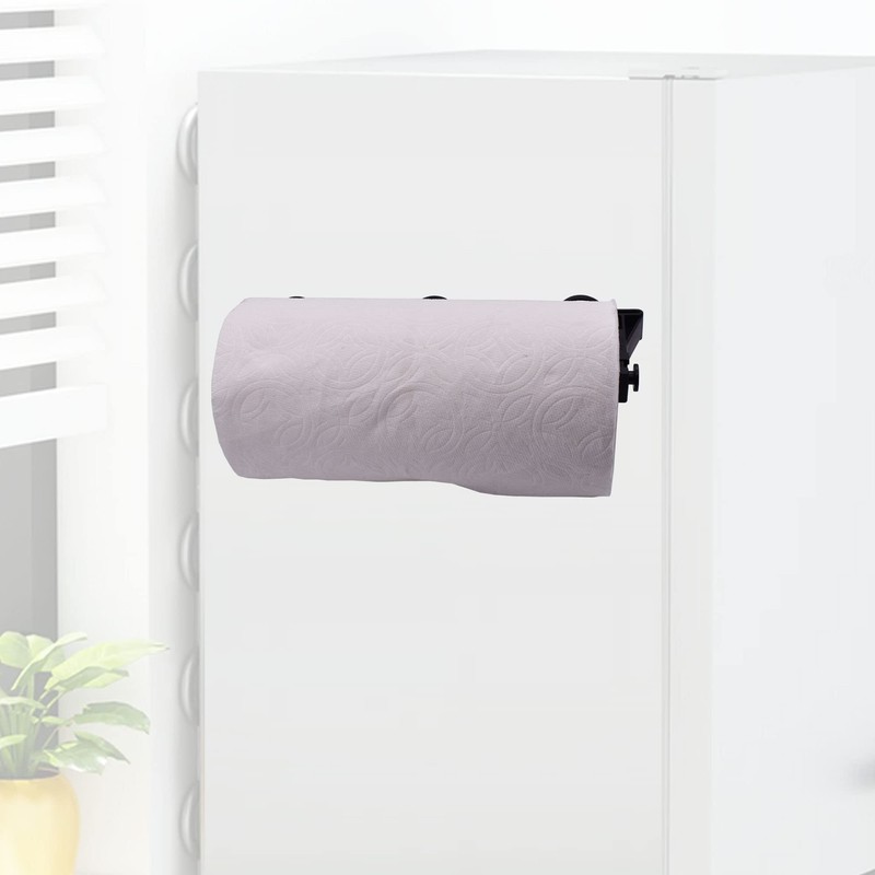 YYST Magnetic Paper Towel Holder Paper Roll Holder Rack Towel