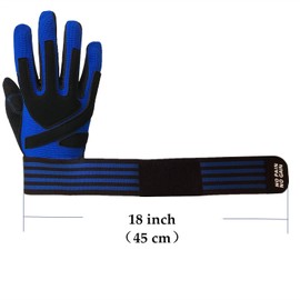 FINGER TEN Weight Lifting Gloves Gym with Wrist Support for Men Women Full Palm Protection Grip, Work Out Gloves fit Pull Ups Sport Training Fitness (Orange, L)