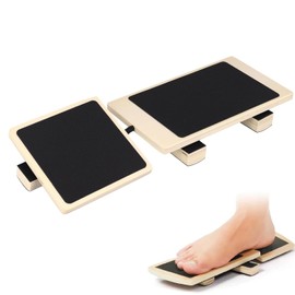 Wzenclave Premium Wooden Yoga Trainer Foot Stretcher Ankle Foot Strengthener Balance Board Exerciser for Sprained Ankle Single Leg Balance Stability Training Plantar Fasciitis Relief Physical Therapy