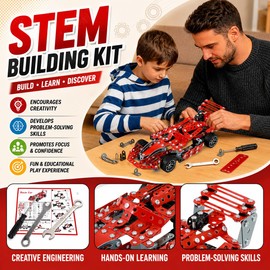 DIYBee Metal Model Car Kit, Stem Car Building Kit Toys for Kids Ages 8-12