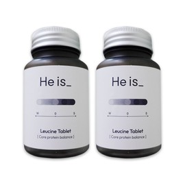 His Protein Leucine Tablet 1000mg x 60 tablets x 2 bottles Protein absorption male strength vitamin D supporter / 히이즈 단백질 류신 타블렛 1000mg x 60정 x 2병 프로틴 흡수 남성근력 비타민D 서포터