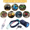 MWMNUN Ignition Key Switch 2pcs 4-Wire 4-pin and A7TC Spark
