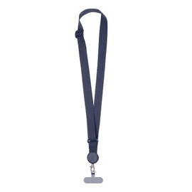 PATIKIL Adjustable Phone Lanyard, 1 Pack Polyester Crossbody Phone Strap Universal Cellphone Lanyard with Patch Neck Strip for Most Smartphones, Navy Blue