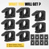 GLOBLED Quick Release Rubber Clamp Fits 1-1/10''-1-3/10'' Diameter Or Round