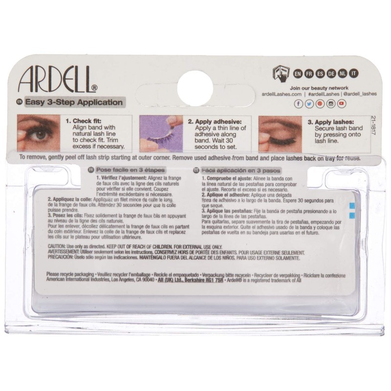 Ardell Glamour Lash-113 Black, 2 Pack