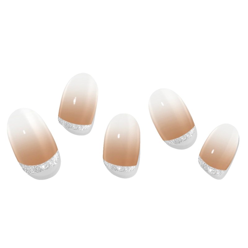 Adora Couture Semi Cured Gel Nail Strips with 20 Pieces,