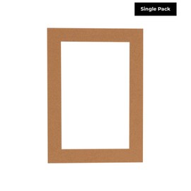 14x18 Mat Bevel Cut for 12x16 Photos - Acid Free Aged Oak Brown Precut Matboard With Backing Board and Crystal Clear, Self Seal Photo Mat Bag - For Pictures, Photos, Framing - 4-ply Thickness