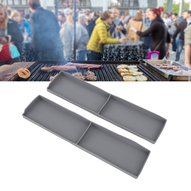 2PCS Stove Top Shelf Silicone Spice Rack Magnetic Back 2