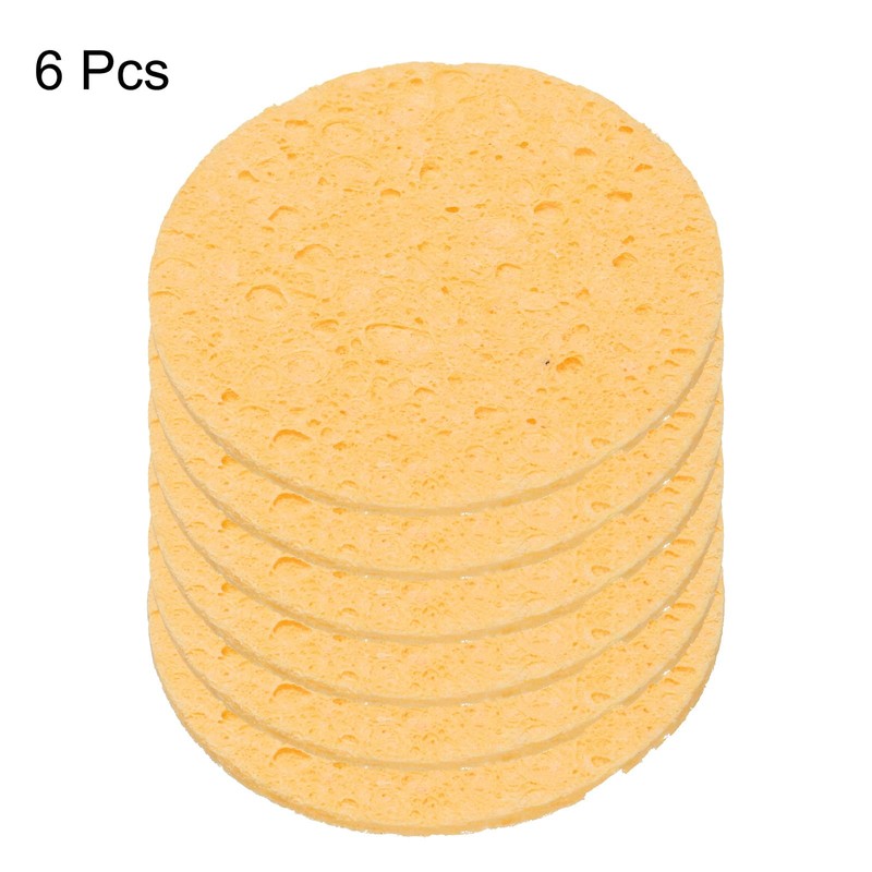 sourcing map 6pcs Soldering Iron Cleaning Sponge 1.97" Replacement Sponge