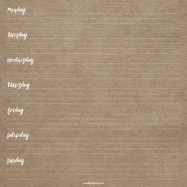 TF Publishing White Kraft Weekly Desk Pad (20-0115)