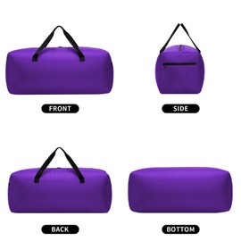 iFARADAY Foldable Duffel Bag 30 inch 75L Large Lightweight Luggage for Travel-Purple
