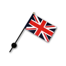 UK Flag [Mini Flag Pole with Suction Cup with high-grade TR]