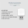 USB Lights by Night, Mini LED Bulb, Plug-in, Warm White,