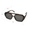 VIGUEUR Square Aviator Sunglasses, Hexagonal Sunglasses for Men, Women