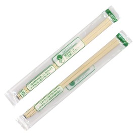 Kyushu Paper OPP Complete Chopsticks Planting Genroku Chopsticks 8.3 inches (21 cm) 100 Pairs Individual Packaging Toothpicks Included Hygienic Takeout Restaurants Lunch Box Infection Prevention