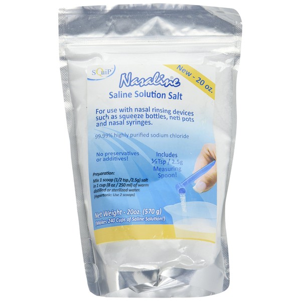Squip Saline Solution Salt, 1.25 Pound, 20 Ounce