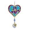 Birthmonth Flower Sun-Catcher Mobile - Stained Glass Effect - Sparkling