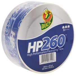 Duck Brand 655075 HP260 1.88 Inch by 60 Yard High Perfomance Carton Sealing Tape, Clear