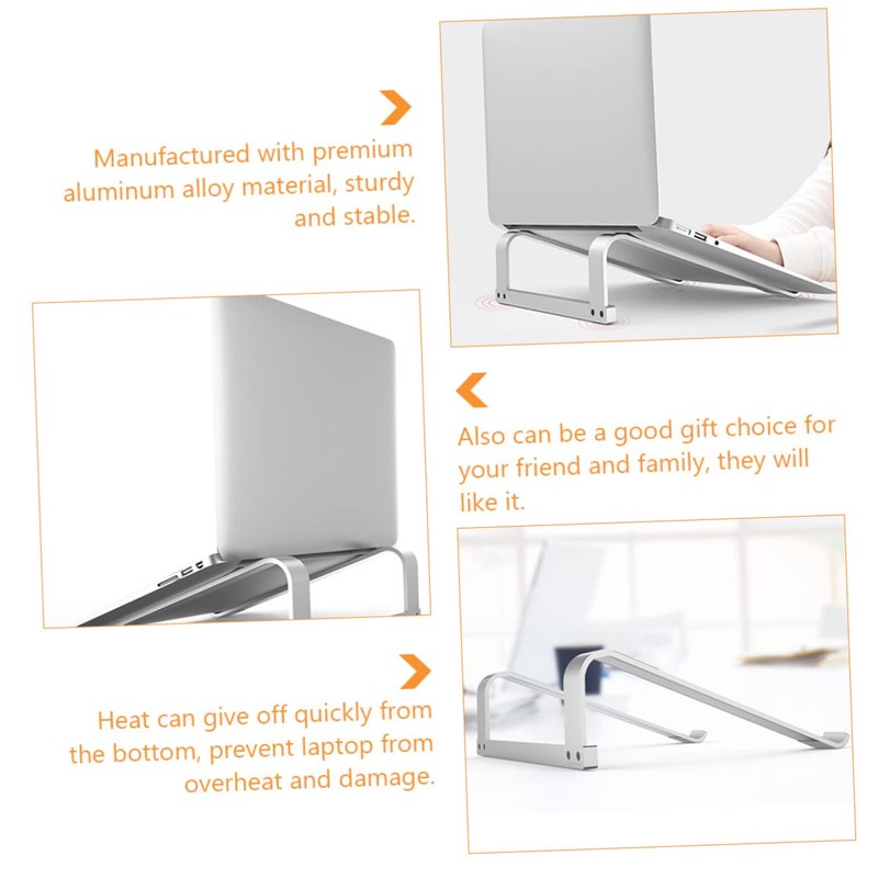 Tofficu Portable Aluminum Laptop Stand Heat Sink Base Elevated Rack