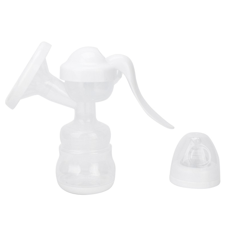 Portable Manual Breast Pump Single Hand Breast Pump Plastic Breastfeeding