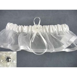 Elegant Crystal Rhinestone Wedding Garter