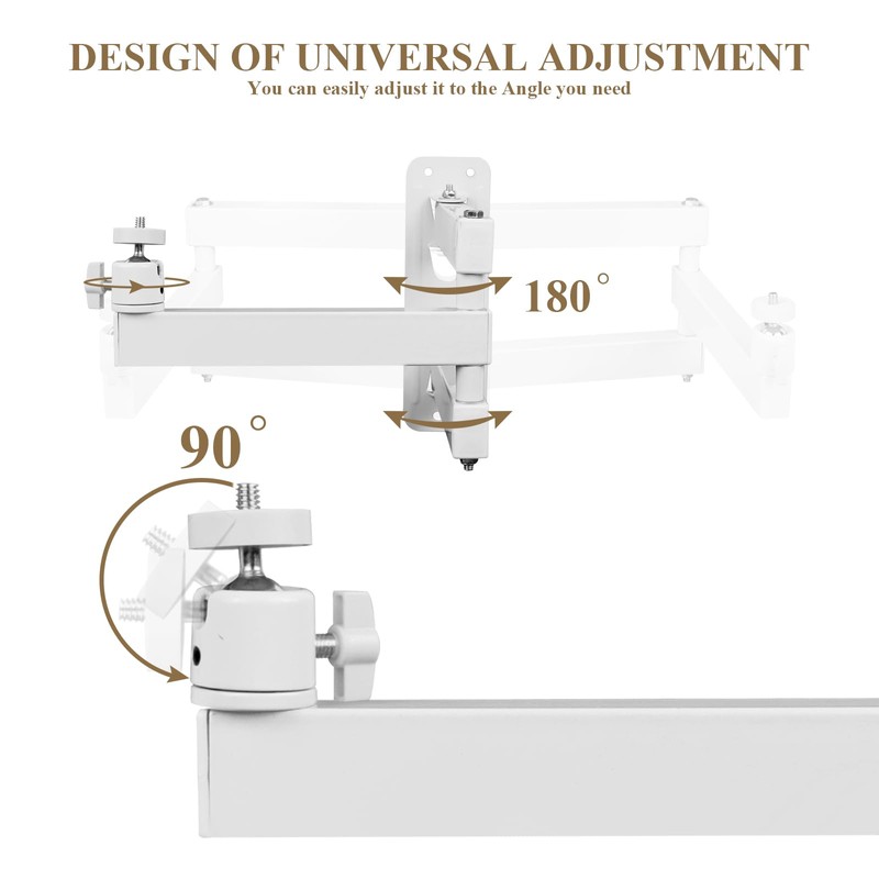 Projector Stand, Projector Wall Mount Made of Metal, Multi Angle