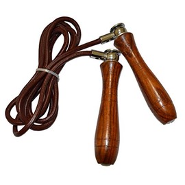 Deluxe Leather Jump Rope - Weighted (10 Ft)