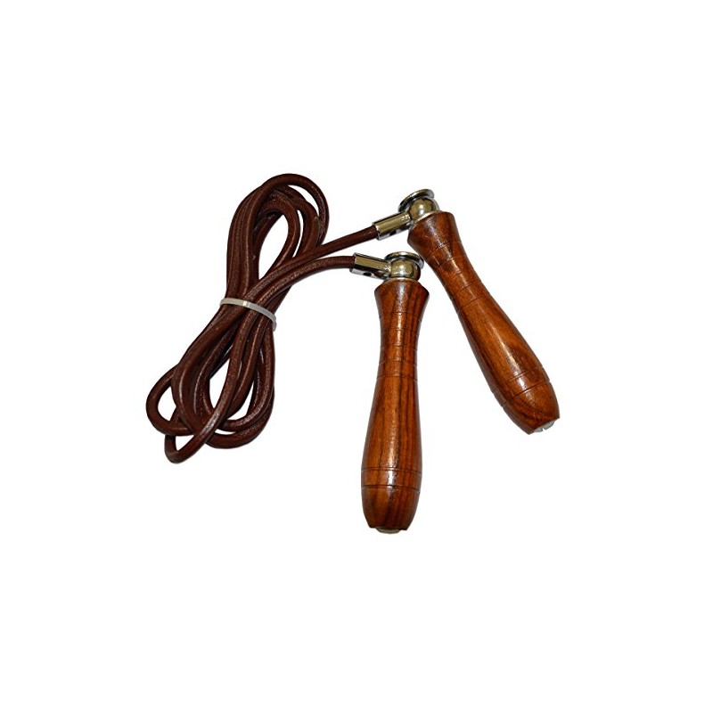 Deluxe Leather Jump Rope - Weighted (10 Ft)