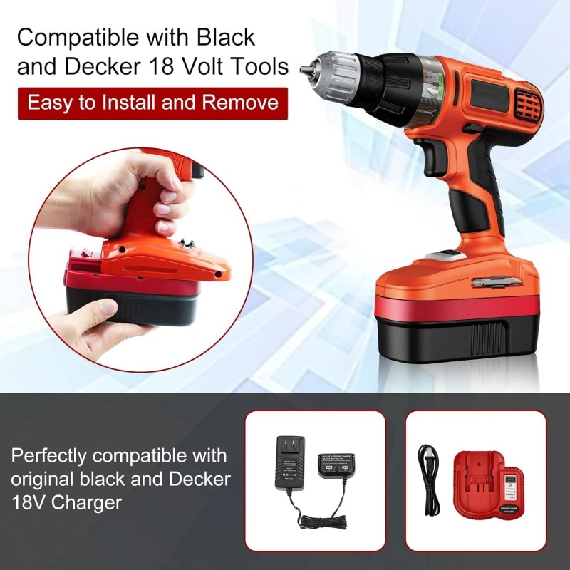 for Black and Decker 18V for Black and Decker HPB18