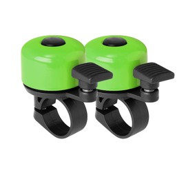 Binudum Bike Bell 2 Pack with Loud and Melodious Sound Classic Mini Bicycle Bell for Kids and Adults Bike Horn for Road, Mountain Bike for Scooter, MTB, BMX