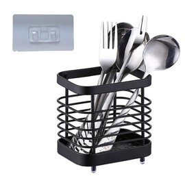 aghoer Kitchen Utensil Holder Stainless Steel Utensil Holder 10cm Cutlery Basket Dish Drainer Sink Organiser Accessories for Kitchen
