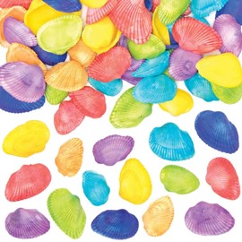 Baker Ross FE481 Rainbow Craft Shells - Pack of 150, Shells for Kids, Arts and Crafts Supplies, Craft Accessories