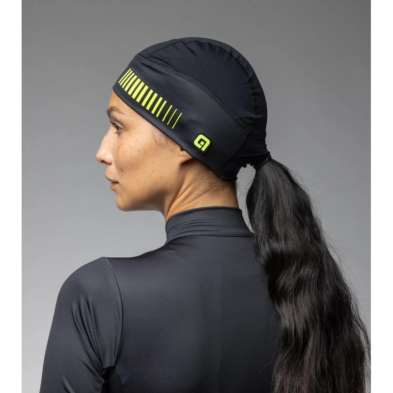 Ale Men's Klima Under Helmet Headcover, Black/Fluo Yellow, S UK