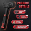 YIYITOOLS 3LB (48oz) Dead Blow Hammer, Heavy Duty One-Piece Forged