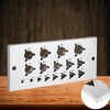19 Holes Dowel Plate with Socket Stainless Steel Dowel Cutter