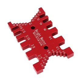 Uadme Dovetail Stencil, High Precision Milling Template Router, Easy to Make Multiple Precise Dovetail Connectors, Metric and Imperial Scales, Red