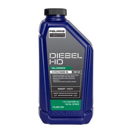 Polaris Diesel HD SAE 5W-40 Full Synthetic Oil 4 Cycle for Specific RANGER Diesel Models, Extreme Cold Weather Start Up Protection, Outstanding Thermal & Oxidation Stability, 1 Quart - Part 2879832