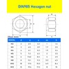 HOLMOL M6 Nylock Nuts 60PCS, 6mm Stainless Steel Locking Nuts,