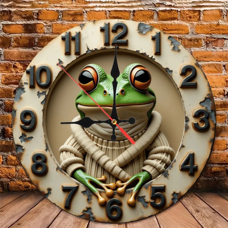 10-Inch Custom Wooden Clock for a "Days Since [Event]" Trackersheet