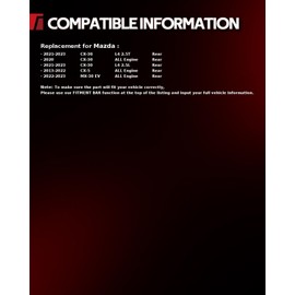 Torchbeam 11.92 inch (303mm) Rear Brake Rotors | Brake Kit for 2013-2022 Mazda CX-5, 2020-2023 Mazda CX-30,2pcs Automotive Replacement Disc Brake Rotor,31623