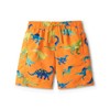 Hatley Kids Boys Swim Board Shorts, Colourblock Dino, 2 Years