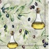 20 Napkins Black Olives on Leaves | Olive | Food