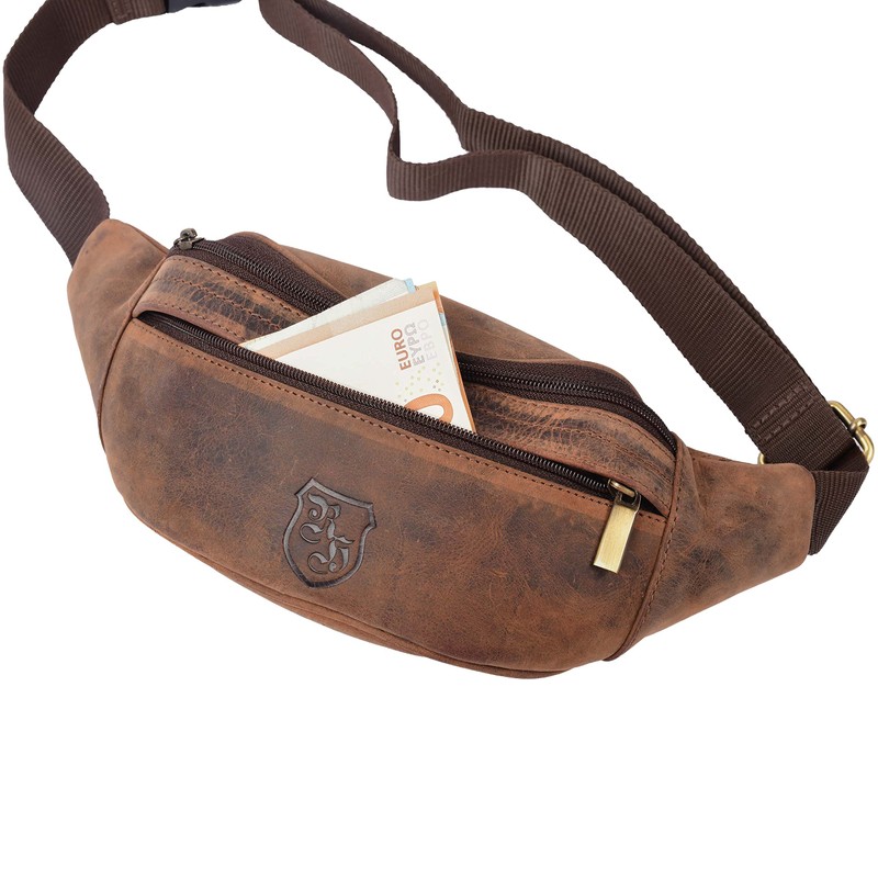Hodalump -Bum bag, brown, vintage