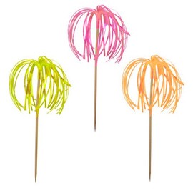 'Toothpicks With Decorative 23.5 cm Neon "Fireworks, Pack of 100