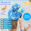 Toddler Kids Beach Hats Baby Girls Wide Brim Pink Sun