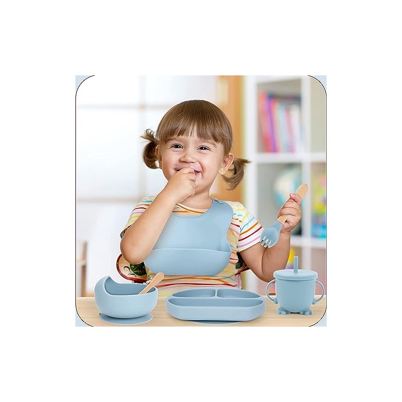 Set de Alimentación, Plato de Succión Dividido | Tazón de